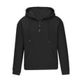 thumbnail image 4 of Holiday Clearance Deals! Umfun Christmas Gifts Shirts for Mens Casual Fashion Round Neck with Pocket Pullover Long Sleeve Tops Sweatshirt Black M, 4 of 4