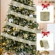 thumbnail image 4 of Decoraciones navideñas, decoración navideña, rollos de cinta para regalos, cintas navideñas con alambre, cintas navideñas para envolver regalos, cintas para manualidades navideñas, envolturas, decorac, 4 of 6