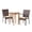 Teak/Brown/Cream, variant on GDF Studio Axel Outdoor Acacia Wood and Wicker 3 Piece Bistro Set with Cushions, Teak, Multibrown, and Cream