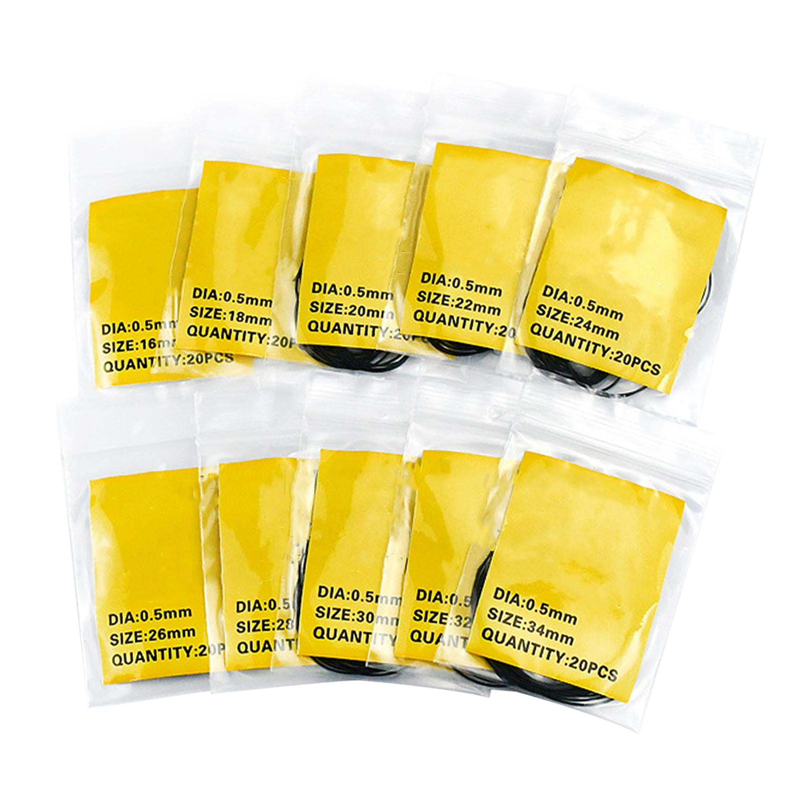 200Pcs Watch Back Case Gasket Seal Gaskets Waterproof Repair Parts 10