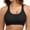 Black, variant on Womens Y Back Padded Sports Bra Strappy U Neck Butter Soft Low Impact Workout Bras Yoga Pilates Walking Beige L