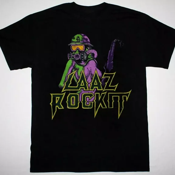 CLASSIC Lȧȧz Rockit black T-shirt VTG All sizes short sleeve