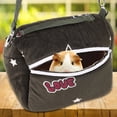 thumbnail image 4 of Bolsa de transporte portátil y transpirable de franela verde negruzco para hámsteres, mascotas pequeñas, cobayas, ardillas y chinchillas., 4 of 11