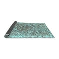 thumbnail image 2 of Ahgly Company Indoor Square Abstract Light Blue Modern Area Rugs, 8' Square, 2 of 4