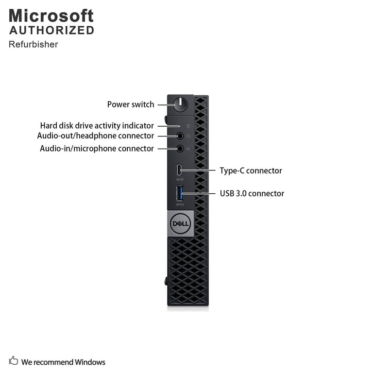 Dell OptiPlex 7050 Micro High Performance Desktop Computer, Intel