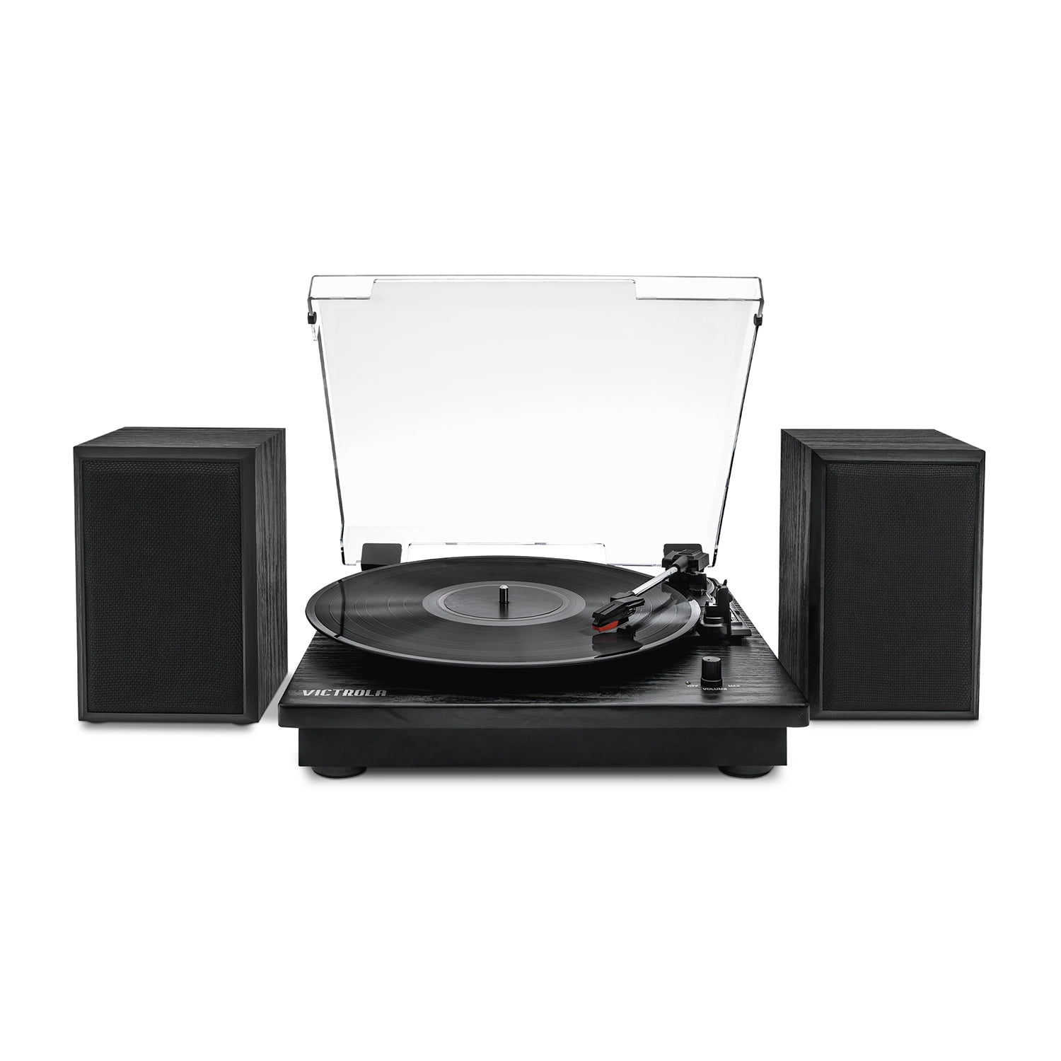 Victrola Montauk Bluetooth Turntable with Speakers (Black)