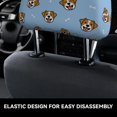 thumbnail image 6 of 2 PCS Car Headrest Cover, Terrier Soft Car Seat Head Rest Cover Protector Interior Car Accessories Seat Covers for Cars Truck Auto Only Covers, 6 of 8