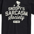 thumbnail image 3 of Peanuts - Snoopy Sarcasm Society - Men's Short Sleeve Graphic T-Shirt, 3 of 6