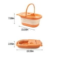 Fwqbns Foot Bath Collapsible Foot Soak Tub,Collapsible Foot Bath Basin