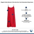 thumbnail image 5 of Elegant Emily  Star Cami Sleeveless Sleep Gown (Women's Plus), 5 of 5