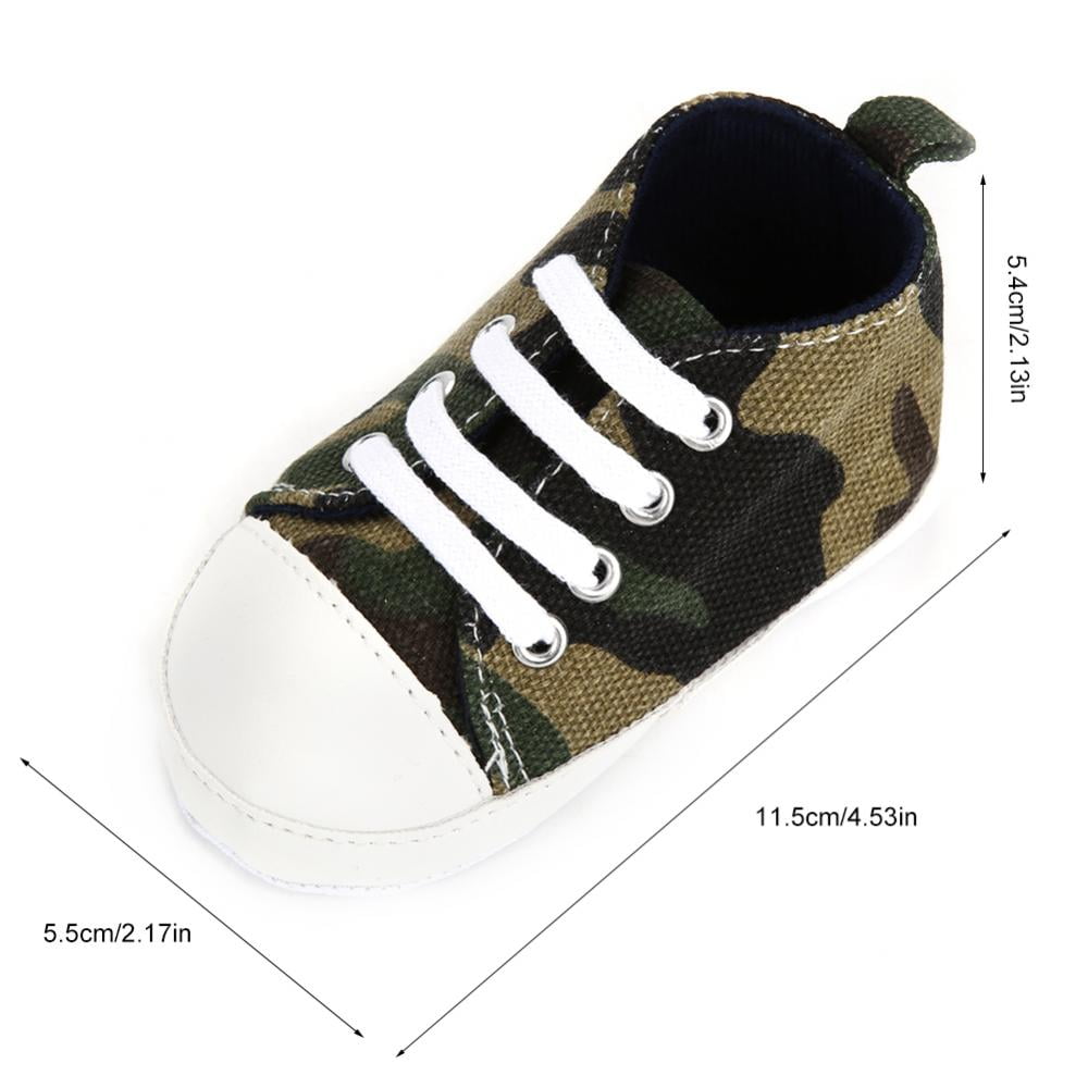 Anti-skid Lace-up Baby Girl Boy Colorful Canvas Shoes Anti-Skid Toddler Prewalke