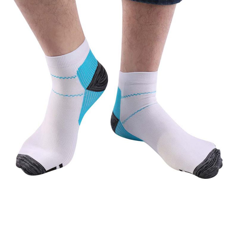Compression cycling and running socks for men and women who enjoy exercising. 