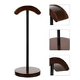 thumbnail image 1 of Minkissy Coffee Wooden Headphone Stand 1Pack For Desk With Stable Support 13X5.5In, 1 of 4