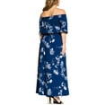 thumbnail image 2 of Plus Size Sapphire Garden Maxi Dress Saphire Garden Sapphire 20W, 2 of 2