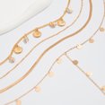 thumbnail image 5 of NICKSUN Boho Ocean Layered Necklace Set, Starfish Seashell Conch Imitation Pearl Multi-Strand Y Drop Choker, Gold Flat Snake Chain Beach Neck Jewelry for Women, 5 of 9