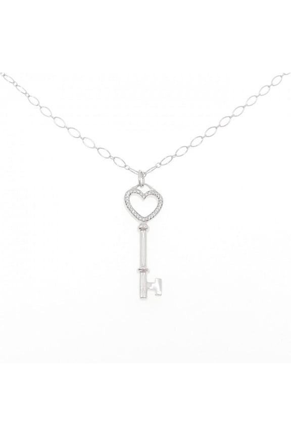 Pre-Owned Tiffany Heart Key Medium Necklace