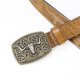 thumbnail image 4 of Western Cowboy Belt Buckle Belt BROWN 125CM brown 125cm, 4 of 5