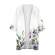 thumbnail image 3 of Cárdigan de mujer con estampado floral y mangas abullonadas, tipo kimono, holgado, de gasa, informal, sin límites, 3 of 4