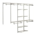thumbnail image 1 of Rubbermaid 48-Inch Titanium Space Add-On Shelving and Hanging Closet Organizer, 1 of 4