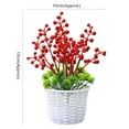 thumbnail image 4 of Visland Energetic Fake Berry Bonsai Realistic Fresh-keeping Window Sill Artificial Plant Bonsai Home Decor, 4 of 8