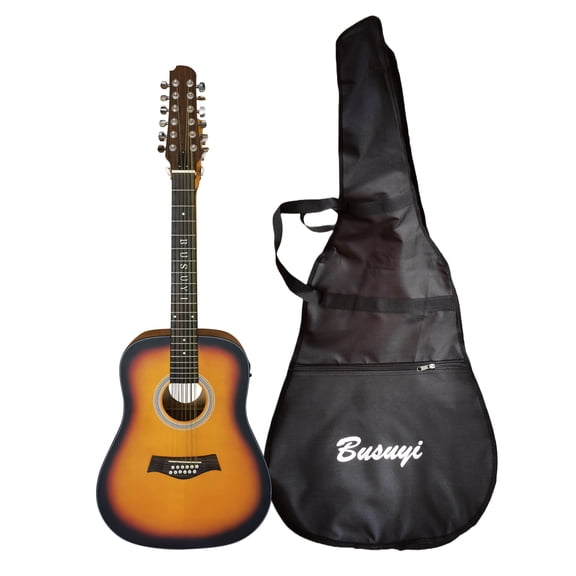 6 String Classical 12 String Acoustic Double Neck, Double Sided Busuyi Guitar 2022 NPT (Left Hand)