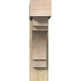 thumbnail image 2 of Ekena Millwork 8"W x 32"D x 32"H Merced Block Rough Sawn Bracket w/ Offset Brace, Douglas Fir, 2 of 25
