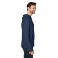 thumbnail image 3 of North End NE105 Unisex JAQ Stretch Performance Hooded Long Sleeve T-Shirt-Classic Navy-3XL, 3 of 3
