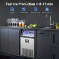 Commercial Ice Maker Machine, 165Lbs/24H, 45Lbs Storage, Stainless ...