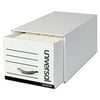 Universal Heavy-Duty Storage Box Drawer, Letter, 14 x 25 1/2 x 11 1/2, White, 6/Carton