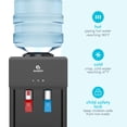 thumbnail image 2 of Dispensador enfriador de agua para encimera de carga superior fría/caliente Avalon Premium con cerradura de seguridad para niños. Listado UL: negro., 2 of 5