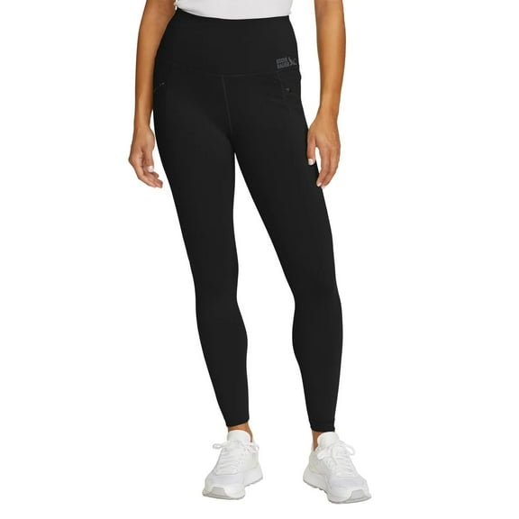 Eddie Bauer Women's Comfort Stretch Moisture Wicking Trail Legging Tight with Pockets (US, Alpha, Large, Regular, Regular, Black)