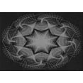 thumbnail image 1 of Ahgly Company Indoor Rectangle Patterned Night Black Area Rugs, 2' x 3', 1 of 6