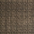 thumbnail image 1 of Ahgly Company Machine Washable Indoor Square Abstract Dark Almond Brown Area Rugs, 3' Square, 1 of 7