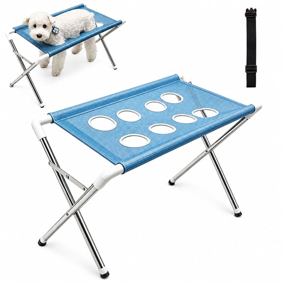 Pet Bathing Hammock for Dogs, Foldable Pet Grooming Table, Foldable Pet Bathing Stand for Small Dogs