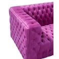 thumbnail image 4 of Pasargad Home Vicenza Collection Velvet Tufted Sofa, Fuschia, 4 of 10