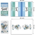 thumbnail image 2 of Home Sweet Home Spring Summer Kitchen Dish Towels Set of 2, Sandpiper Bird Mason Jar Drying Hand Towels Coastal Ocean Baking Cooking Cloth, Anemone Beach Nautical Kitchen Decoration 18 x 26 Inch, 2 of 6