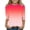 Pink C, variant on Jamicy Girls' Sweatshirts Gradient Pullover Tops for Kids Loose Fit Basic 3/4 Sleeve Casual Cute Crewneck Top Spring Summer Tee Tunic Tops