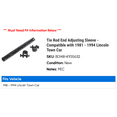 thumbnail image 2 of Tie Rod End Adjusting Sleeve - Compatible with 1981 - 1994 Lincoln Town Car 1982 1983 1984 1985 1986 1987 1988 1989 1990 1991 1992 1993, 2 of 2