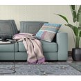 thumbnail image 3 of 26â€ Turquoise White Patch Indoor Outdoor Throw Pillow, 3 of 5