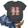 thumbnail image 2 of Mother's Day Shirts Women Casual Mom Short Sleeve Crewneck Tunic Tee Loose Mama Graphic Tops (S, Gray), 2 of 3