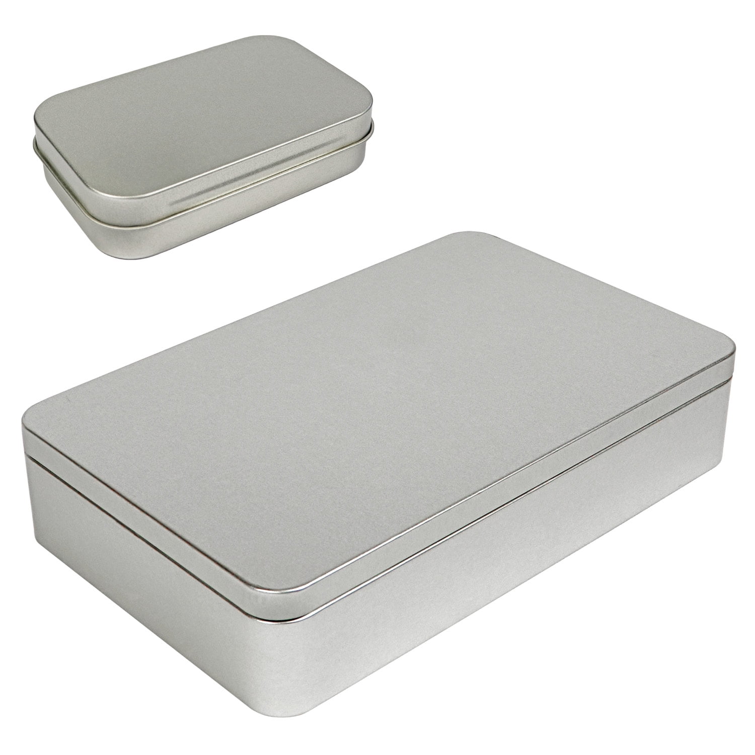Decor Small Rectangular Storage Jars Jewelry Metal Iron Tin Box Card Case Holder 