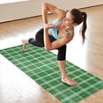 thumbnail image 6 of Green White Checkerboard Checkered Pattern Hot Yoga Mat Towel Non Slip for Hot Yoga - Quick-Drying Yoga Mat Cover with 4 Corner Pockets with Travel Bag - Hot Yoga Towel Non Slip 70"x26", 6 of 6