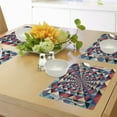 thumbnail image 4 of Ambesonne Modern Place Mats Set of 4, Visual Patchwork Retro, Standard Size, Multicolor, 4 of 6