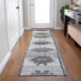 thumbnail image 4 of Dalyn Rugs Machine Washable Indoor/Outdoor Chantille Gray 2'3" x 7'6" Runner Rug, 4 of 7