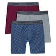 thumbnail image 3 of Hanes Men's Stretch Boxer Briefs 3-Pack Size L, XL, 2X, 3X Assorted Colors 3X 48-50, 3 of 3
