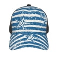 thumbnail image 3 of Disketp Ocean on Striped Print Trucker Hat Men Women - Mesh Baseball SnapBack Cap, 3 of 7