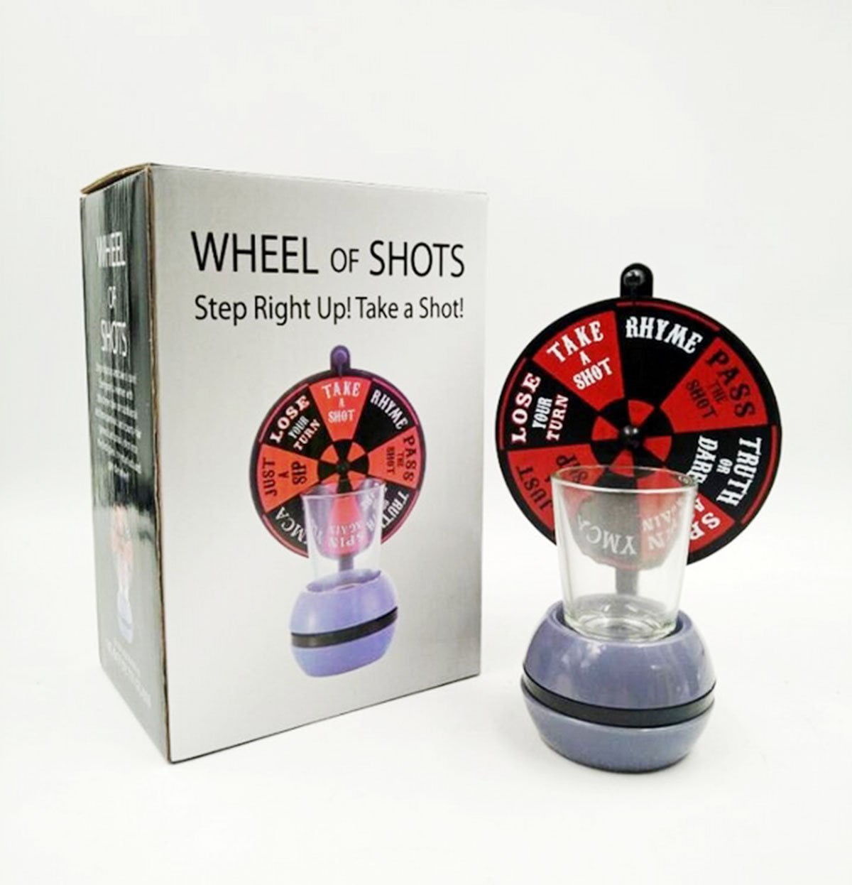 Wheel of Shots Novelty Game Carnival Country Fair Party Drinking Games 
