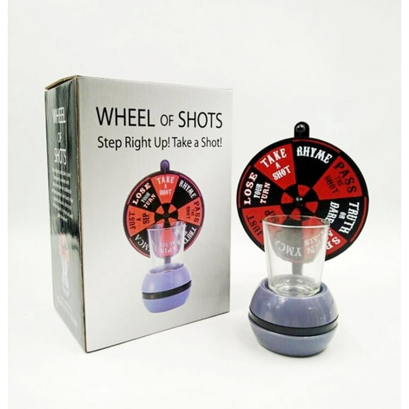 Wheel of Shots Novelty Drinking Game Carnival Country Fair Party Games