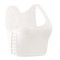 thumbnail image 2 of Pretxorve Women's Everyday Bras Solid Thin Chest Binding Minimize Bust Shockproof Tank Bra, 2 of 4