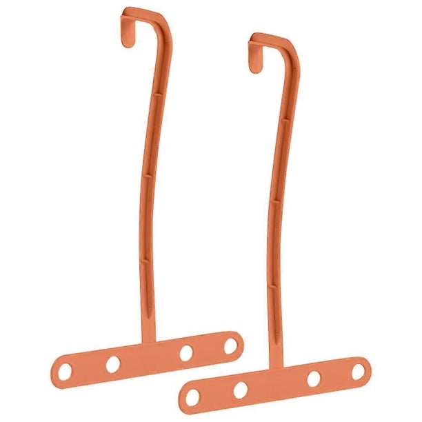 Clothes Hangers Portable Travel Friendly Quick Drying Non Drilling Installation Orange 33 00X20 00X9 00Cm 2Pcs